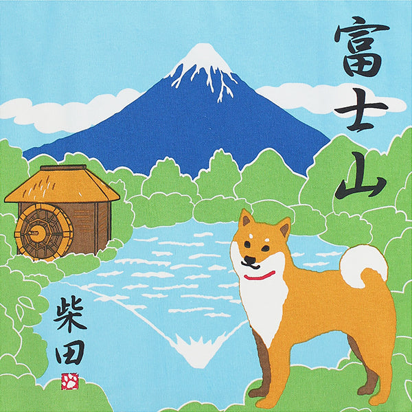 Tote Bag Shiba Inu - Fujiyama | Moshi Moshi Boutique Japonaise
