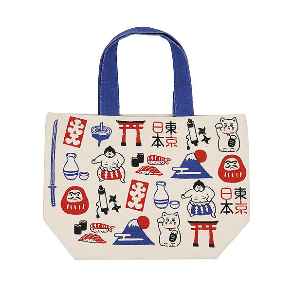 Mini Tote Bag Fuji San Sumo - Idée Cadeaux |  Moshi Moshi Paris Japan