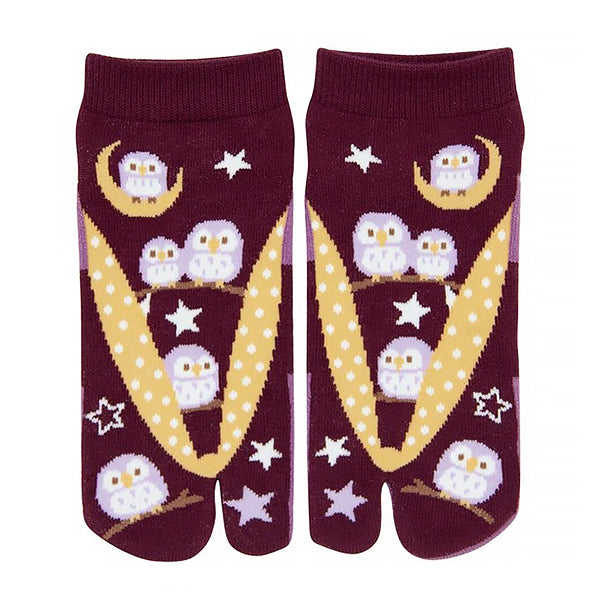Chaussette Tabi - Happy Owl | Moshi Moshi Boutique Japonaise
