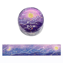 Washi Tape Night Of Shooting Stars - Light | Moshi Moshi 
