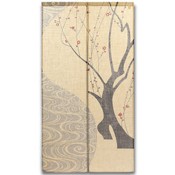 Noren Fleur de Prunier - Paysage Japonais | Moshi Moshi Boutique