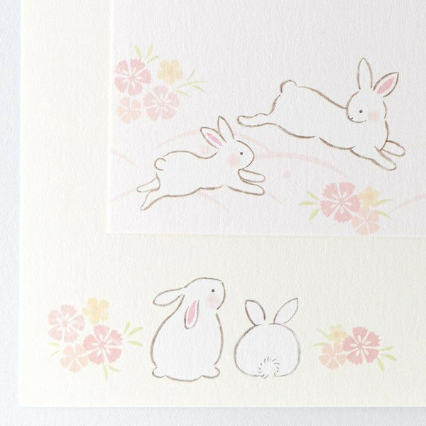 Papier Lettre Yufumi Rabbit - Papeterie Kawaii | Moshi Moshi Paris 