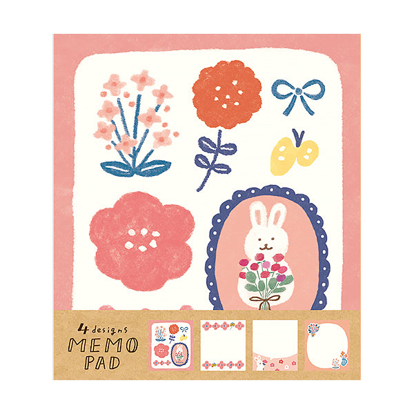 Mémo Pad Watashi - Rabbit Flower | Moshi Moshi Paris Japan