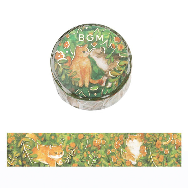Washi Tape Flower & Cat - Kawaii | Moshi Moshi Papeterie