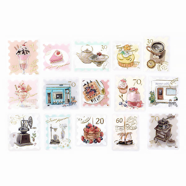 Stickers Box Post Office - Coffee Day | Moshi Moshi Papeterie