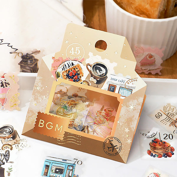 Stickers Box Post Office - Coffee Day | Moshi Moshi Papeterie