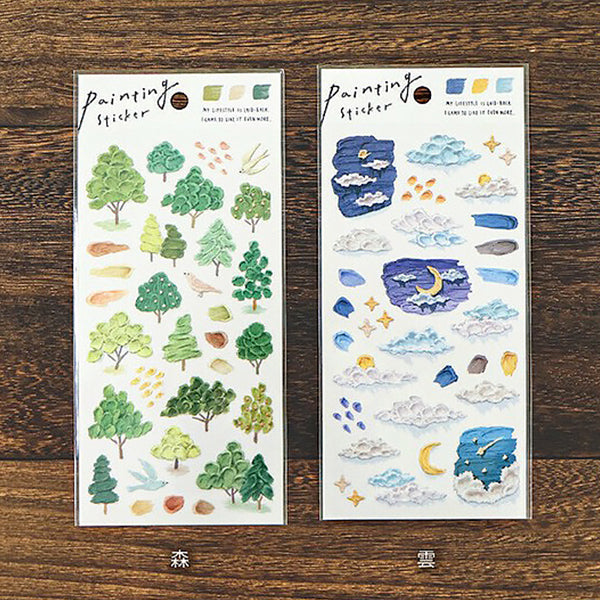 Stickers Painting - Papeterie Japonaise | Moshi Moshi Paris