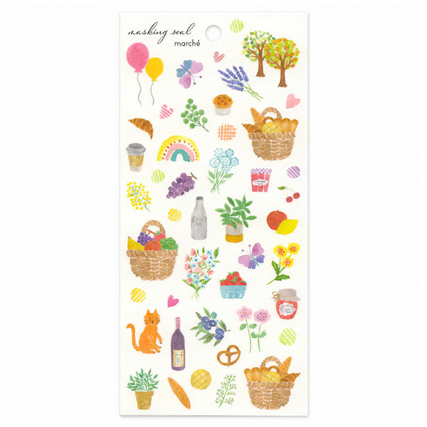 Stickers Miko Cat Picnic - Papeterie Kawaii | Moshi Moshi Paris Japan