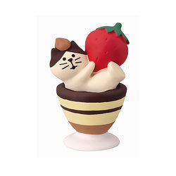 Mini Figurine Chat - Strawberry Tiramisu