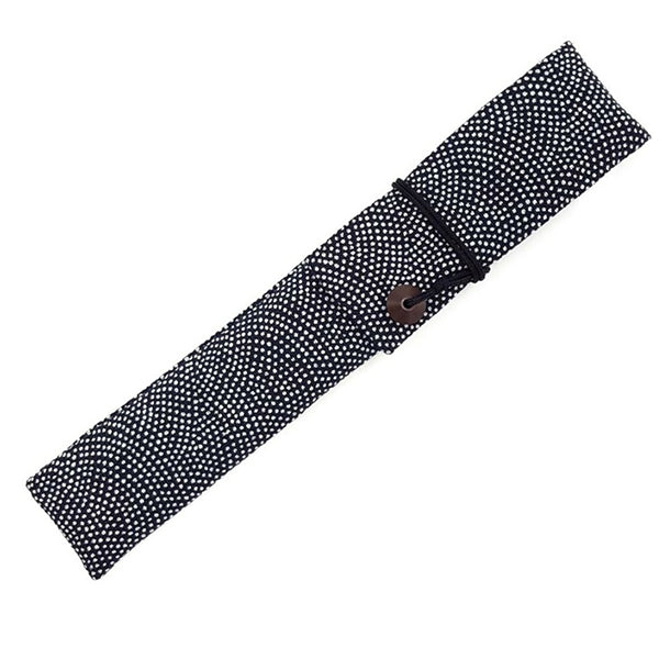 Etui à Baguettes Hinata - Shameskin, Navy | Moshi Moshi Paris