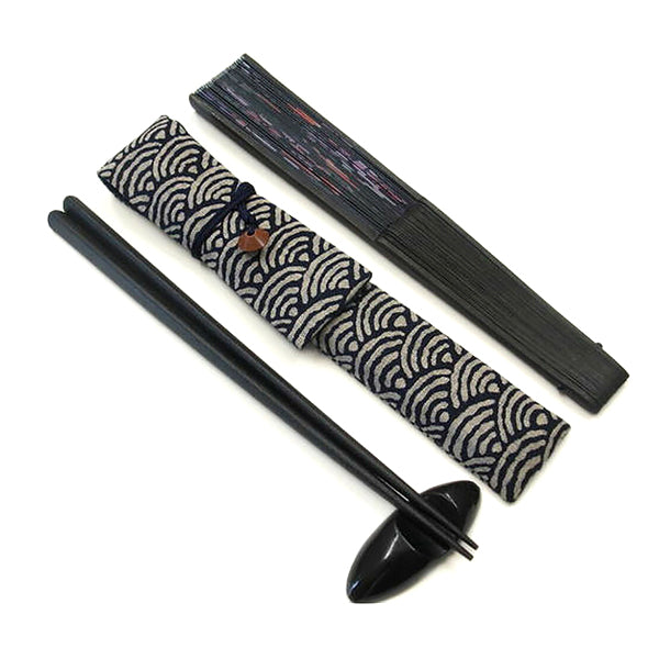 Etui à Baguettes Aomi,Blue - Made in Japan | Moshi Moshi Paris
