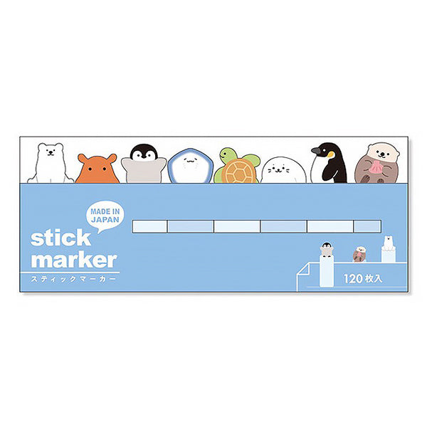 Marque Page Sticker - Happy Animal of the Sea | Moshi Moshi Japan