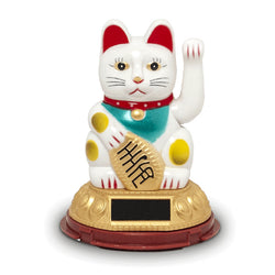 Maneki Neko Solaire - Chat Porte-Bonheur Agitant La Patte - Décoration Voiture Maison - 8cm Maneki Neko Solaire - Chat Porte-Bonheur Agitant La Patte - Décoration Voiture Maison - 8cm