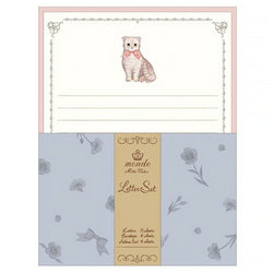Papier Lettre & Enveloppe Japonais - Munchkin Cat | Moshi Moshi 