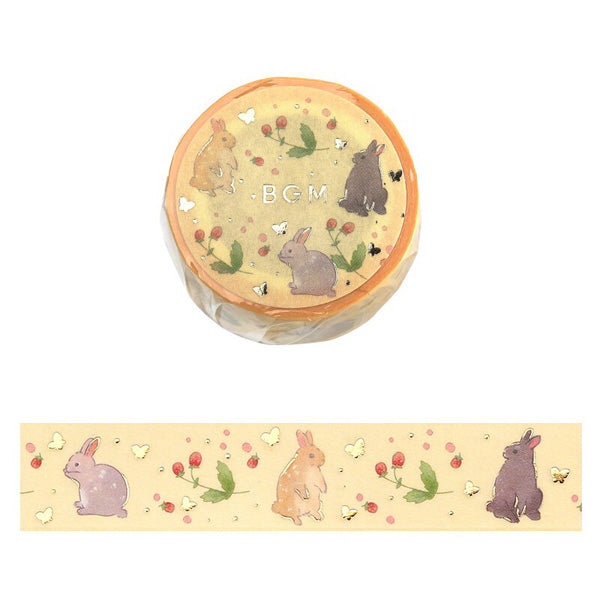 Washi Tape Rabbit - Raspberry | Moshi Moshi Papeterie