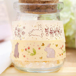 Washi Tape Rabbit - Raspberry | Moshi Moshi Papeterie
