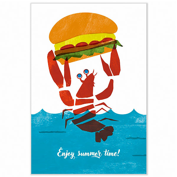 Carte Postale Lobster - Summer Holidays | Moshi Moshi Paris