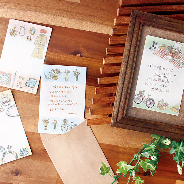 Papier Lettre & Enveloppe Kawaii - Bonjour Paris | Moshi Moshi Japan