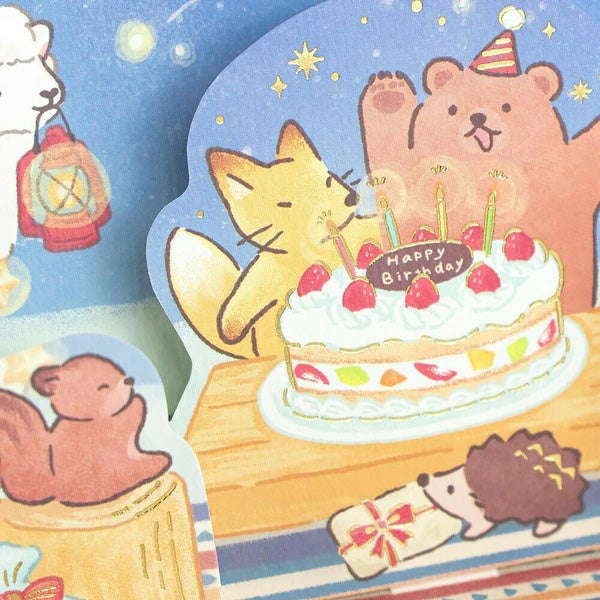 Carte Pop Up Camping - Joyeux Anniversaire | Moshi Moshi Paris