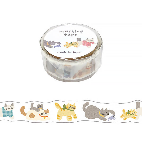 Washi Tape Hokkori - Chat Neko | Moshi Moshi Paris Japan