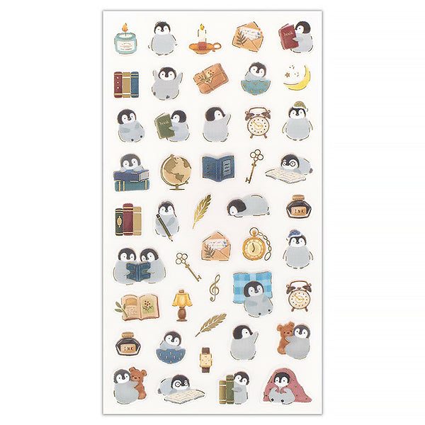 Stickers Japonais Kawaii - Penguin Nigh t| Moshi Moshi Papeterie
