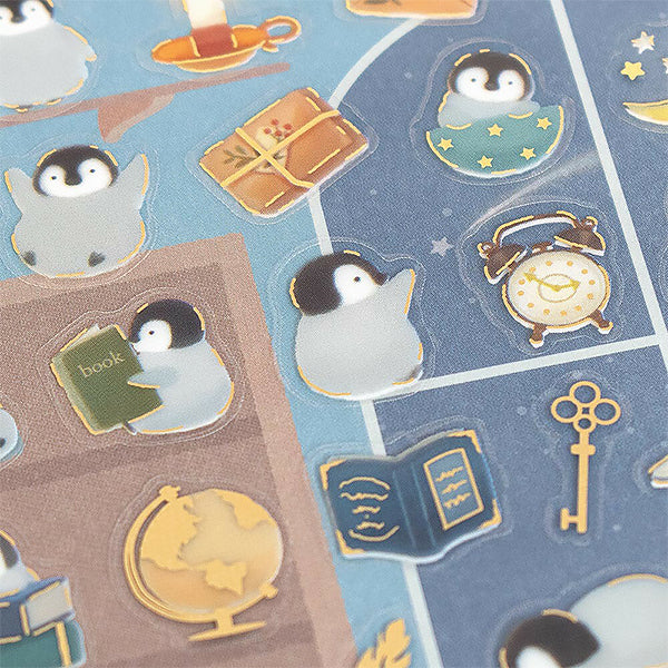 Stickers Japonais Kawaii - Penguin Nigh t| Moshi Moshi Papeterie