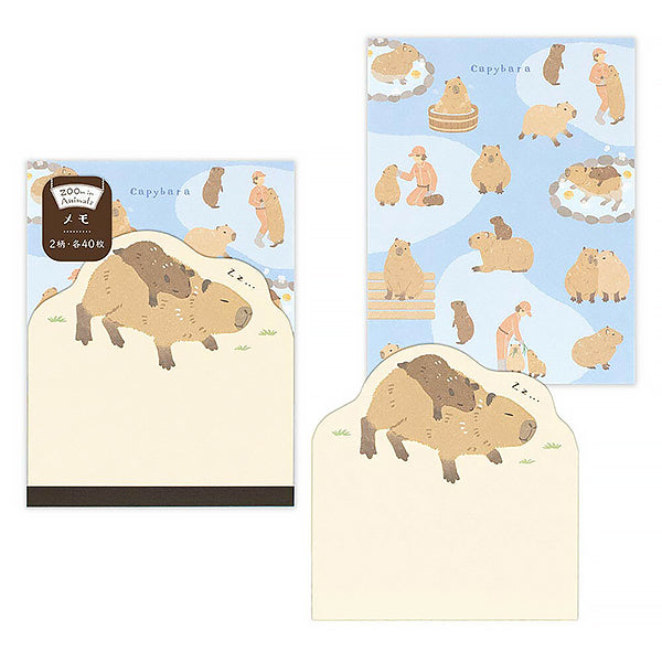 Mémo Pad - Capybara | Moshi Moshi Papeterie Japonaise