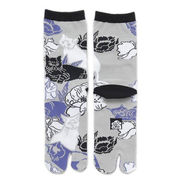 Chaussette Tabi - Cat Flower | Moshi Moshi Paris Boutique