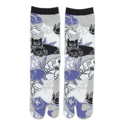 Chaussette Tabi - Cat Flower | Moshi Moshi Paris Boutique