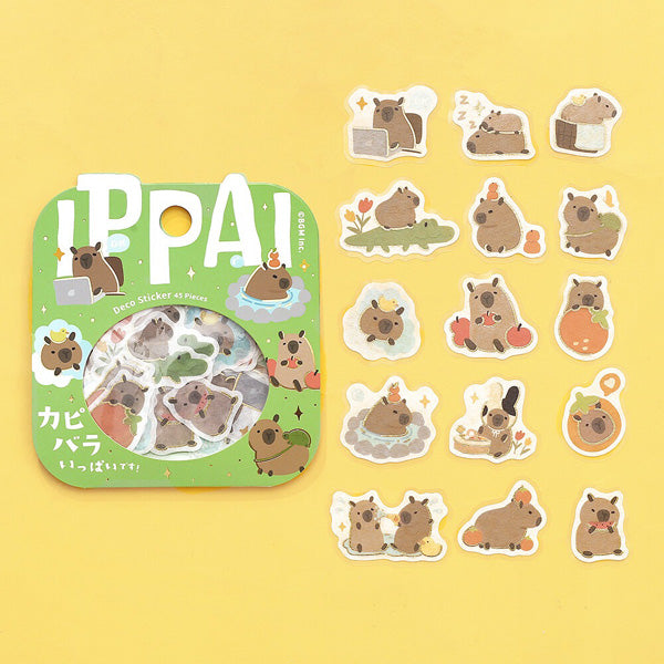 Stickers Box Ippai - Capybara | Moshi Moshi Papeterie