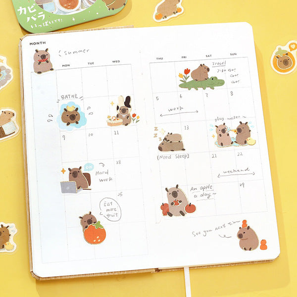 Stickers Box Ippai - Capybara | Moshi Moshi Papeterie