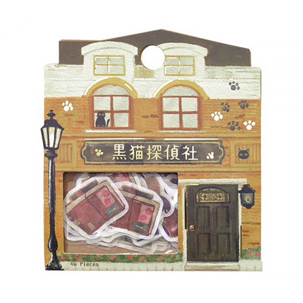Stickers Box Imaginary Shopping Arcade - Kuro Neko | Moshi Moshi 