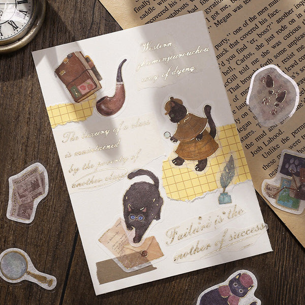 Stickers Box Imaginary Shopping Arcade - Kuro Neko | Moshi Moshi 