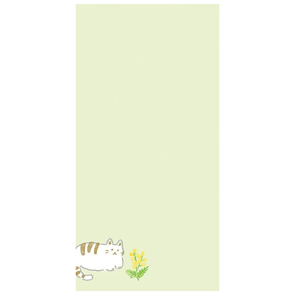 Papier Lettre & Enveloppe Washi - Chat Mimosa | Moshi Moshi Paris