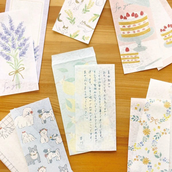 Papier Lettre Japonais Washi - Birds | Moshi Moshi Papeterie