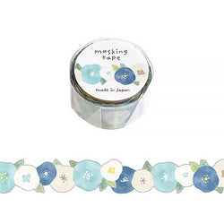 Washi Tape Japonais - Hana Ao | Moshi Moshi Papeterie