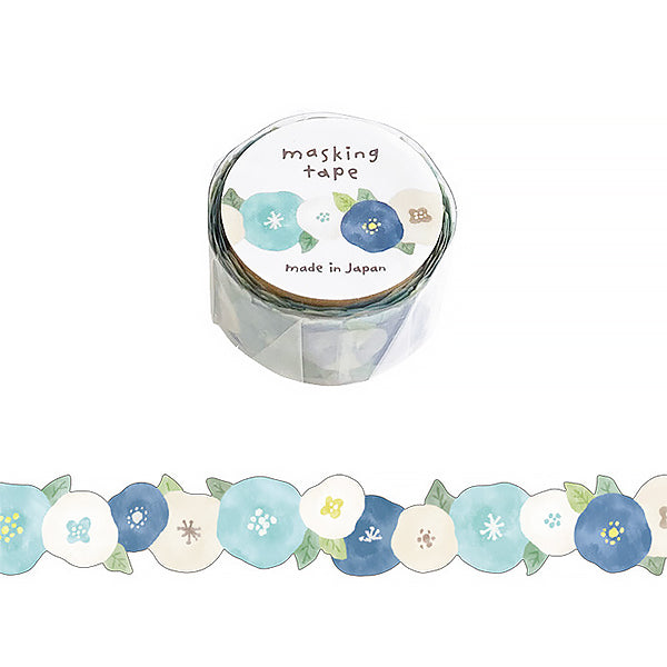 Washi Tape Japonais - Hana Ao | Moshi Moshi Papeterie
