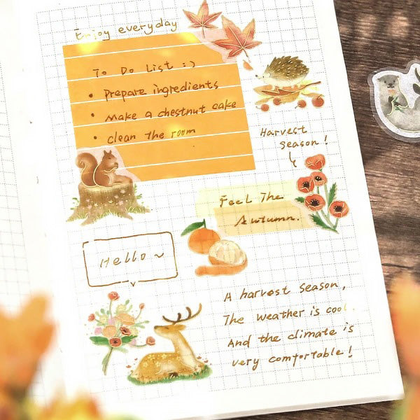 Stickers Box Little Forest - Bullet Journal | Moshi Moshi Papeterie