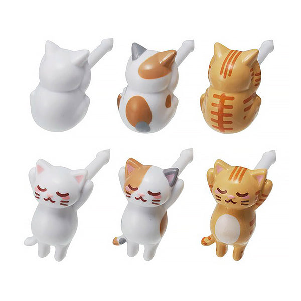 Piques Bento Cat Relaxing - Accessoire Bento | Moshi Moshi 