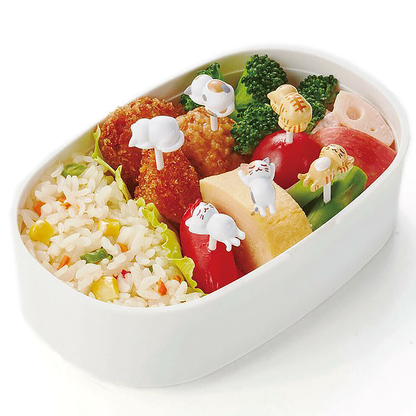 Piques Bento Cat Relaxing - Accessoire Bento | Moshi Moshi 