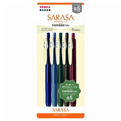 Set Stylo Gel - Sarasa Ballpoint Pen Vintage, ZEBRA | Moshi Moshi