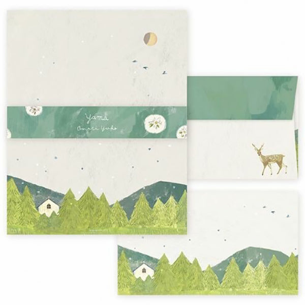 Papier Lettre & Enveloppe Japonais - Yama | Moshi Moshi Paris