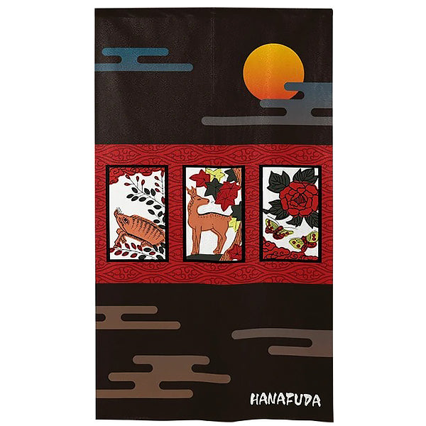 Noren Sanglier & Papillon - Hanafuda | Moshi Moshi Paris Eshop