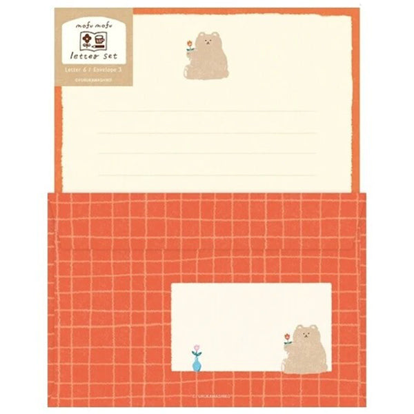 Papier Lettre Mofu Mofu Animal - Kuma Bear | Moshi Moshi Paris