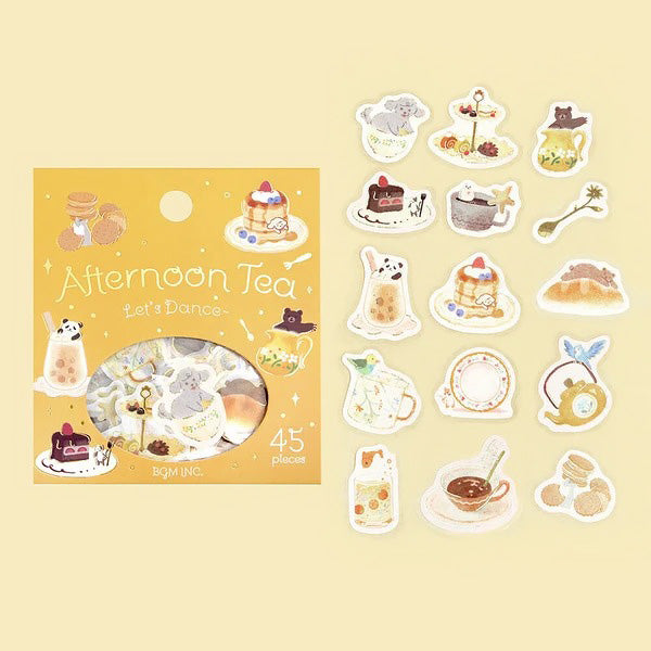 Stickers Box Afternoon Tea - Let's Dance | Moshi Moshi Papeterie