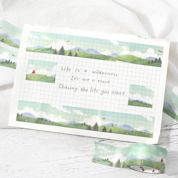 Washi Tape Dreamscape - Field | Moshi Moshi Papeterie