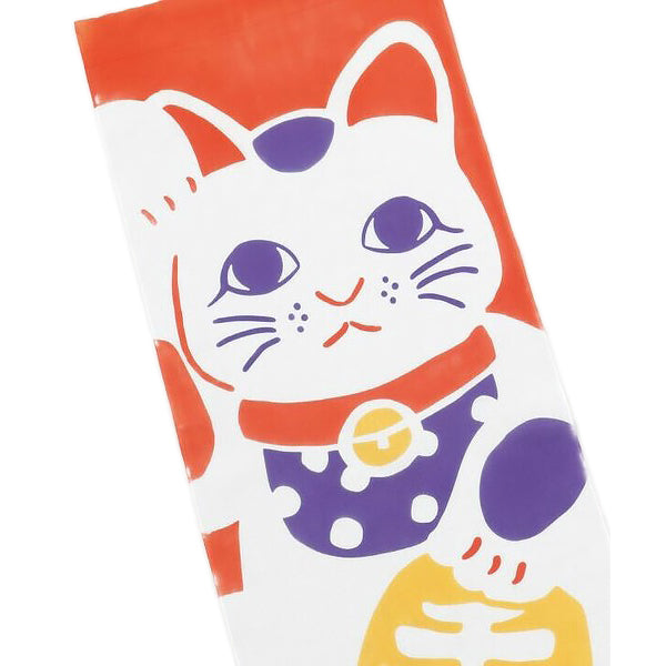 Tenugui Chat Maneki Neko - Made in Japan | Moshi Moshi Paris