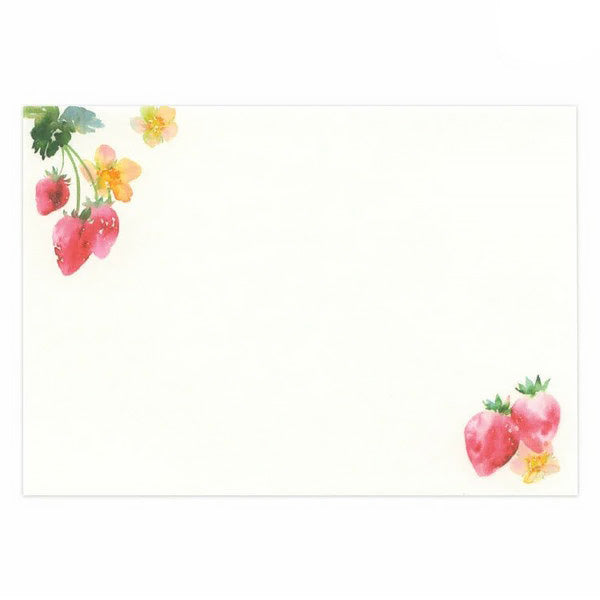Papier Lettre & Enveloppe Japonais - Strawberry | Moshi Moshi 