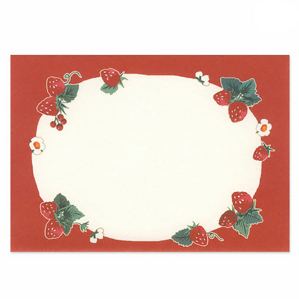 Papier Lettre & Enveloppe Kawaii - Strawberry | Moshi Moshi Paris