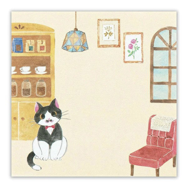 Mémo Marque Page Chat Nekorobi - Mosaburo | Moshi Moshi Paris